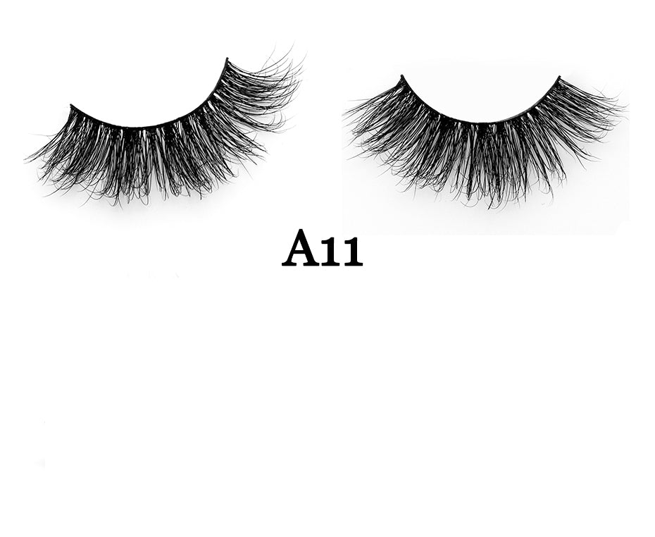 MINK 3D Hair Handmade Full Strip False Eyelashes - Family