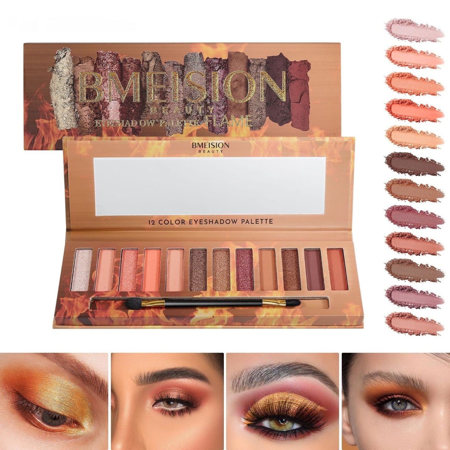 Flame Eye Shadow Earth Color Pearlescent