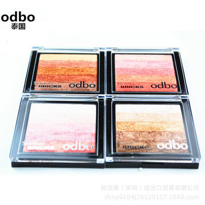 Odbozisa five color gradient palette bronzing not dizzydo peach Eyeshadow makeup female nude make-up makeup
