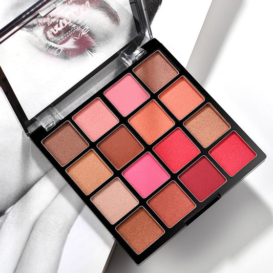 QIAOYAN 16 colors pearlescent eyeshadow palette