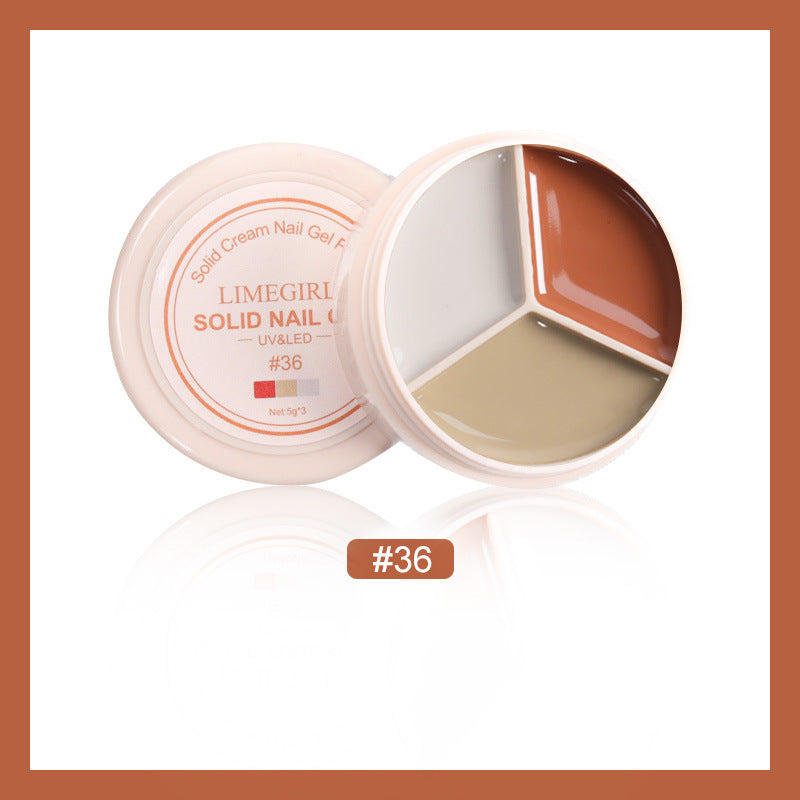 Cream Nail Polish Eye Shadow Bag