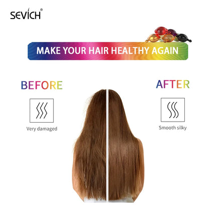 Sevich 30PCS Hair Vitamin Capsules Keratin Complex Oil Moisturizing Nourishing Hair Serum Hair Treatment Oil for All Hair Repair Oil