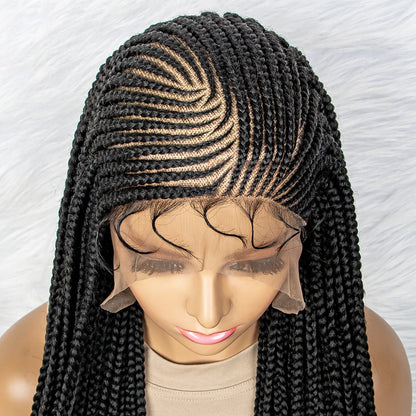 Synthetic Lace Front Wigs Braided Wigs 13x6 Lace Front Braids Wig Knotless Box Braids Wigs With Baby Hair for Women