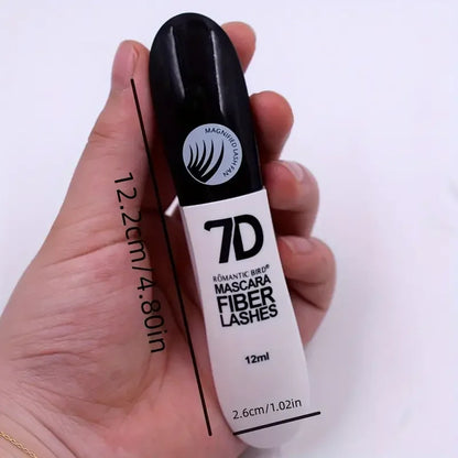 7D Fiber Mascara Set, Waterproof, Durable, Curling Mascara, Sweatproof, Anti-smudge, Slimming Base Mascara, for all skin types