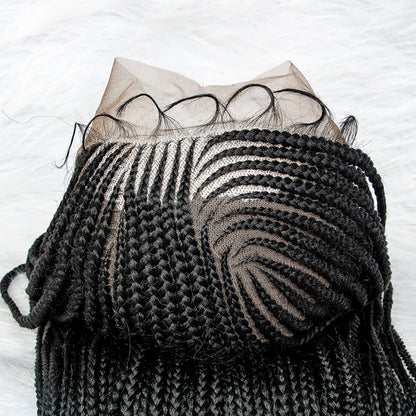 Synthetic Lace Front Wigs Braided Wigs 13x6 Lace Front Braids Wig Knotless Box Braids Wigs With Baby Hair for Women