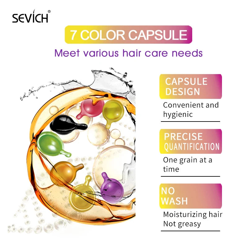 Sevich 30PCS Hair Vitamin Capsules Keratin Complex Oil Moisturizing Nourishing Hair Serum Hair Treatment Oil for All Hair Repair Oil