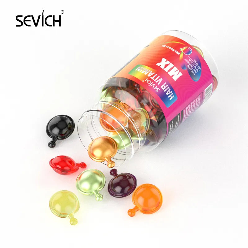 Sevich 30PCS Hair Vitamin Capsules Keratin Complex Oil Moisturizing Nourishing Hair Serum Hair Treatment Oil for All Hair Repair Oil