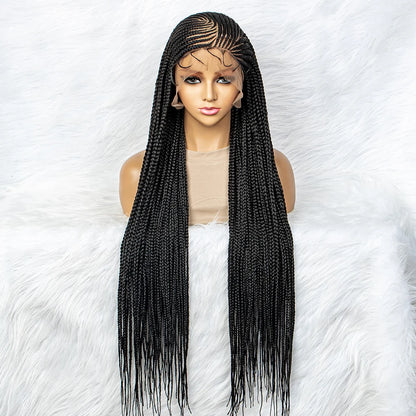 Synthetic Lace Front Wigs Braided Wigs 13x6 Lace Front Braids Wig Knotless Box Braids Wigs With Baby Hair for Women