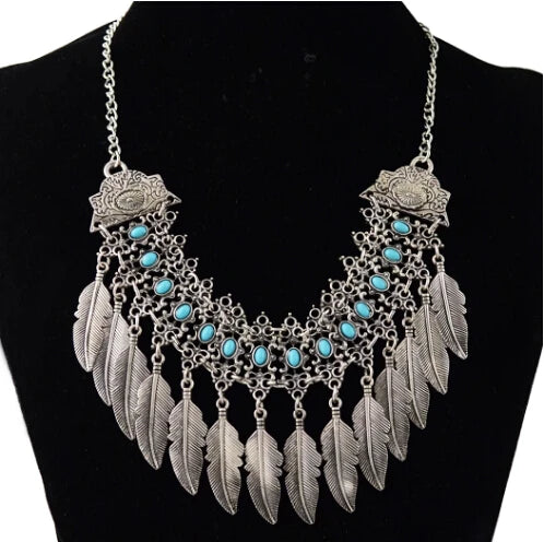 Bohemian Turkish Ethnic Metal Gypsy Beach Choker Bib Coin Tassel Collar Necklace For Women Indian Charm Turk Party Jewelry
