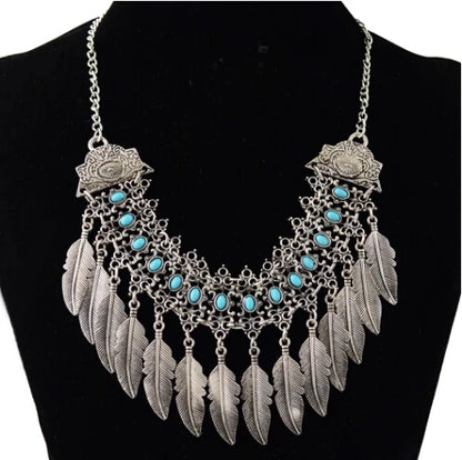 Bohemian Turkish Ethnic Metal Gypsy Beach Choker Bib Coin Tassel Collar Necklace For Women Indian Charm Turk Party Jewelry
