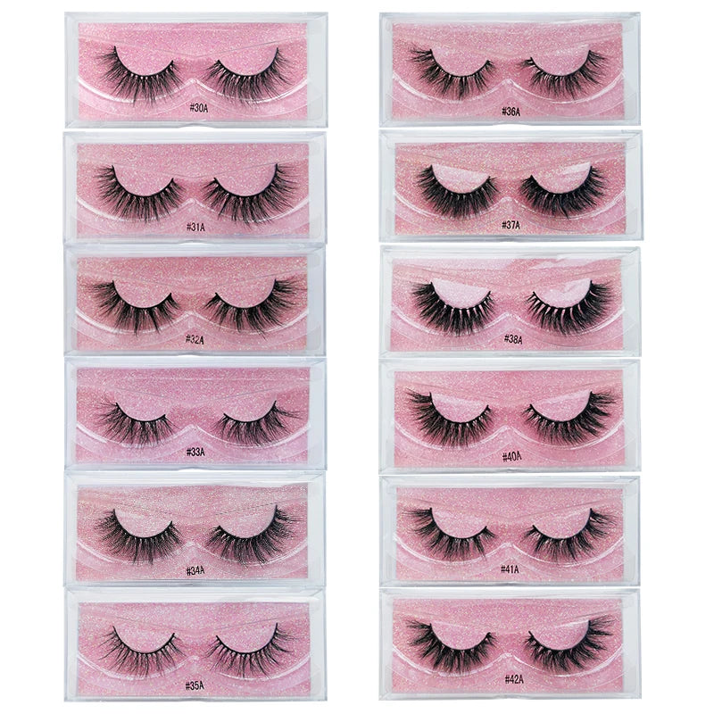 YSDO 1 Pair 3D Mink Eyelashes Cruelty Free Lashes Fluffy Full Strip Thick False Eyelashes Cils Makeup Dramatic Real Mink Lashes