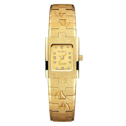 OMEDLY wristwatch gold women's watch carved pattern small fashion Valentine's gift luxury wristwatch inlaid with diamonds