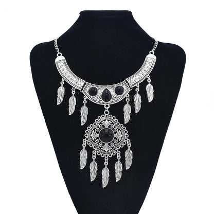 Bohemian Turkish Ethnic Metal Gypsy Beach Choker Bib Coin Tassel Collar Necklace For Women Indian Charm Turk Party Jewelry