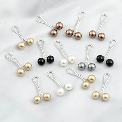 Anti Slip Brooch Pins Scarf  Clips Pearl Stylish Brooch for Women Jewelry