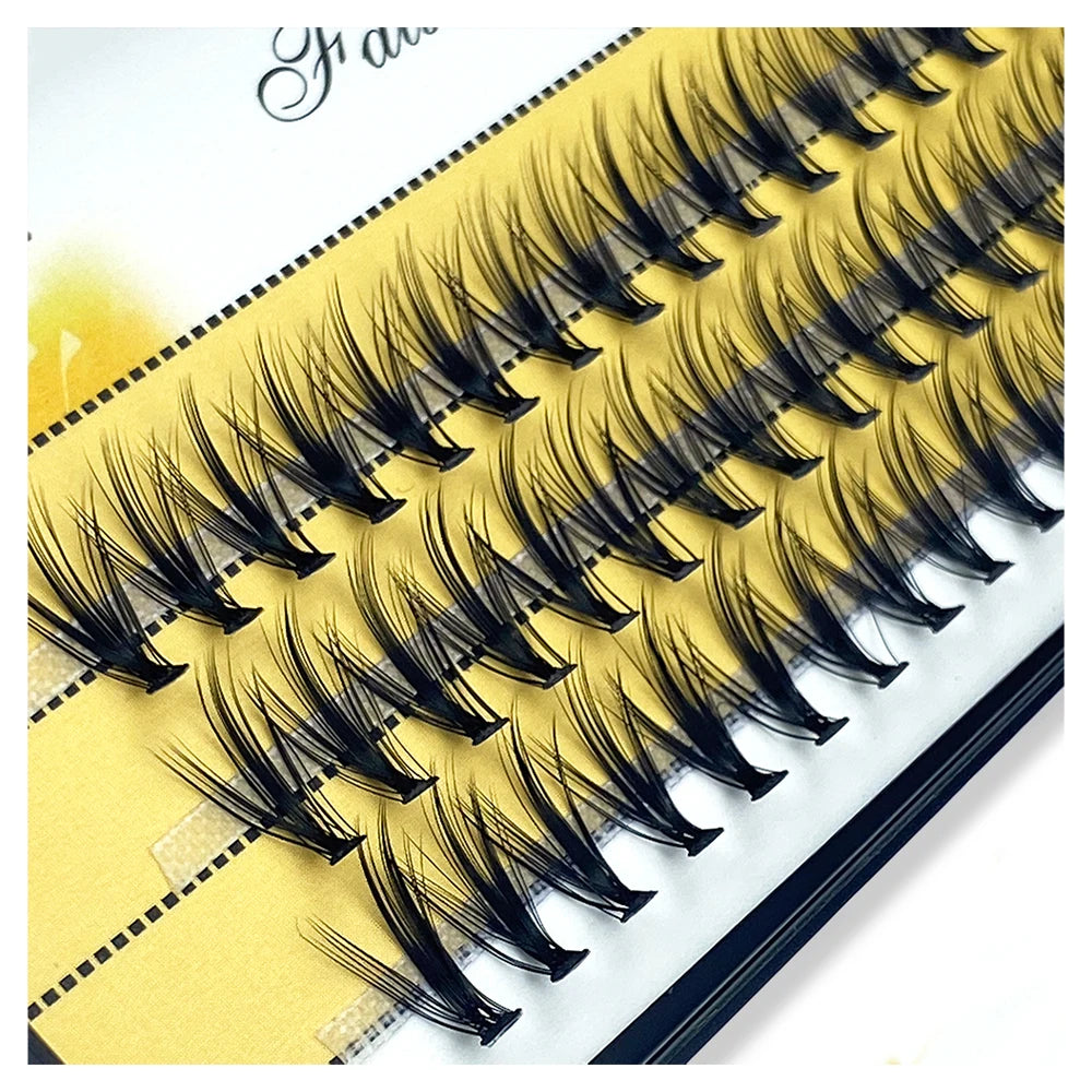 IEEYEEY 60 Bunches Mink Lashes Natural C/D Volume Russian Extension Individual False Eyelashes 20/30D Cluster Eyelashes Makeup Wholesale