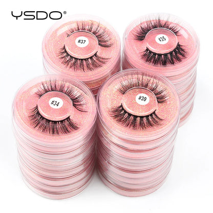 YSDO Mink Lashes Wholesale 4/20/30/50/100 Pcs 3D Mink Eyelashes Thick Fake Lashes Makeup Natural False Eyelashes In Bulk Cilios