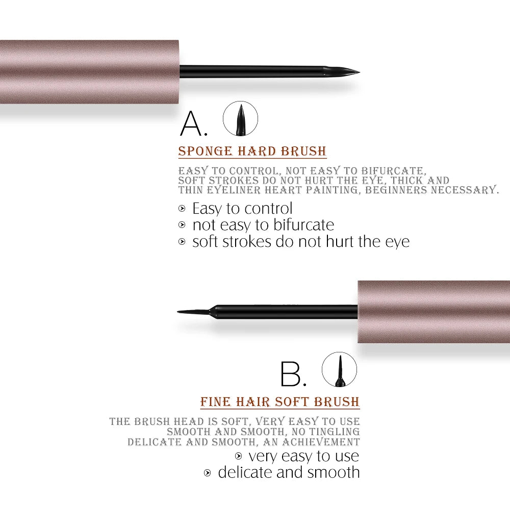 O.TWO.O Black Liquid Eyeliner Pen Pencil Beauty Cat Style Eye liner 24 Hours Long-lasting Waterproof Makeup Eye Cosmetic