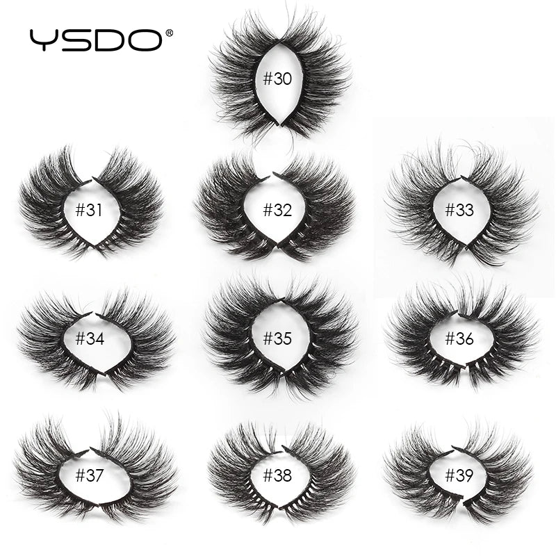 YSDO Mink Lashes Wholesale 4/20/30/50/100 Pcs 3D Mink Eyelashes Thick Fake Lashes Makeup Natural False Eyelashes In Bulk Cilios