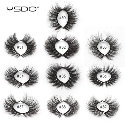 YSDO Mink Lashes Wholesale 4/20/30/50/100 Pcs 3D Mink Eyelashes Thick Fake Lashes Makeup Natural False Eyelashes In Bulk Cilios