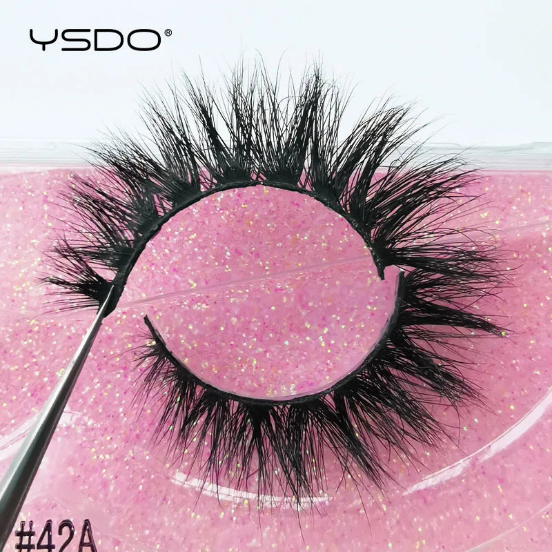 YSDO 1 Pair 3D Mink Eyelashes Cruelty Free Lashes Fluffy Full Strip Thick False Eyelashes Cils Makeup Dramatic Real Mink Lashes