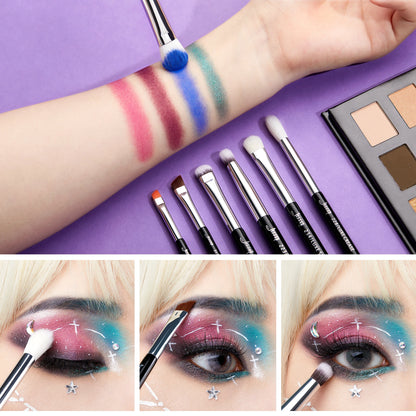 Jessup Eye Makeup Brushes Set Precise Eyeshadow Brush Eyebrow EyeLiner Blending Concealer Natural Synthetic Black