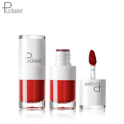 PUDAIER Brand Beautiful Matte Lip Gloss Velvet  Makeup Waterproof Liquid Lipstick Lip Tint Soft