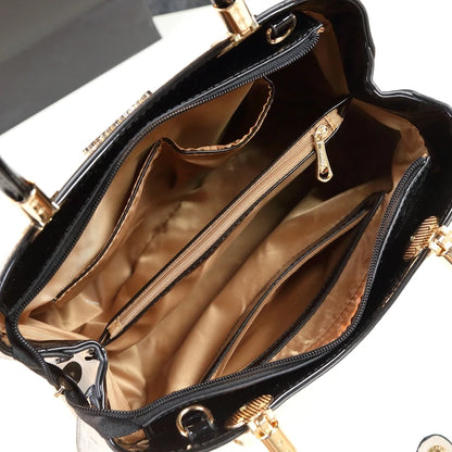 CHICTURESQUE korean style simple pillow shoulder bags handbags women famous brands top handle bag patent leather clutch