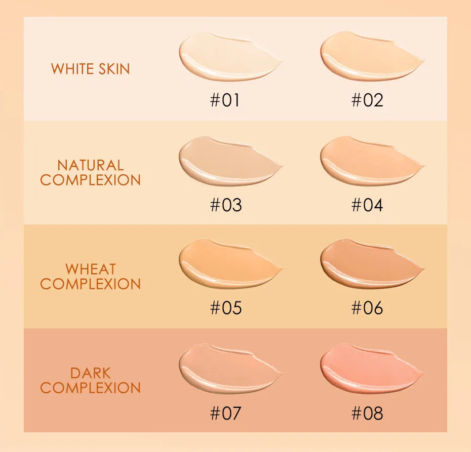 Focallure Base Face Liquid Foundation Cream Full Coverage Concealer Oil-control Moisturizing Foundation Cream Makeup For Women