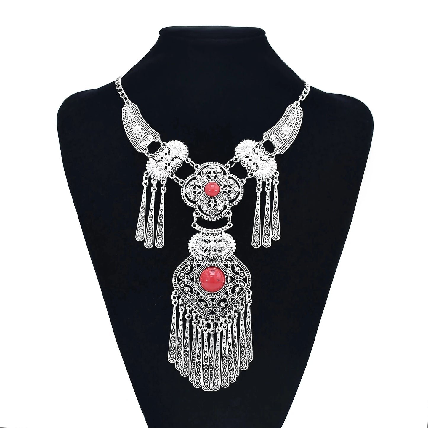 Bohemian Turkish Ethnic Metal Gypsy Beach Choker Bib Coin Tassel Collar Necklace For Women Indian Charm Turk Party Jewelry