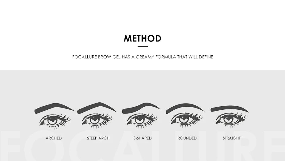 FOCALLURE 5 Color Waterproof Eyebrow Pomade Gel Eyebrow Tint Makeup Enhancer Cosmetic Eye Makeup Eye Brow Cream With Brush