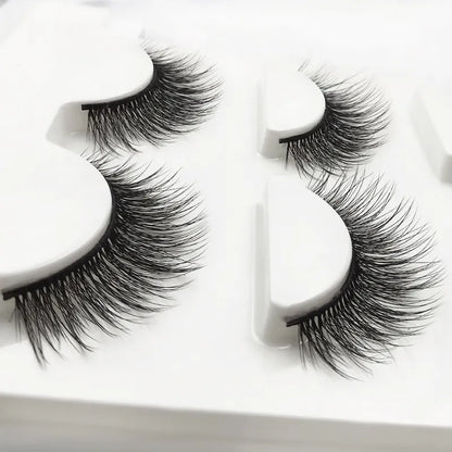 YSDO 3 Pairs Makeup Eyelashes Maquiagem Lashes false eyelashes 3d Mink Hair Fluffy EyeLash Natural False Eye Lashes Faux Cilios