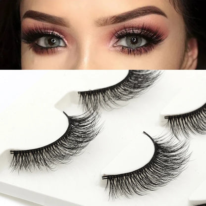 YSDO 3 Pairs Makeup Eyelashes Maquiagem Lashes false eyelashes 3d Mink Hair Fluffy EyeLash Natural False Eye Lashes Faux Cilios