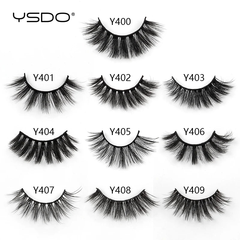 YSDO 5/10 Pairs Natural 3D False Eyelashes Set Fake Lashes Makeup Kit Mink Lashes Natural long Mink Eyelashes Wholesale in Bulk