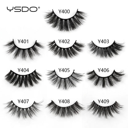 YSDO 5/10 Pairs Natural 3D False Eyelashes Set Fake Lashes Makeup Kit Mink Lashes Natural long Mink Eyelashes Wholesale in Bulk