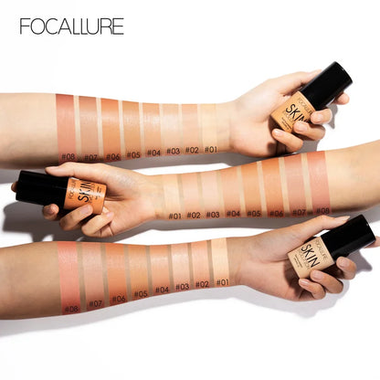 Focallure Base Face Liquid Foundation Cream Full Coverage Concealer Oil-control Moisturizing Foundation Cream Makeup For Women