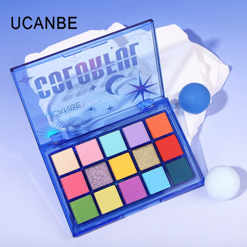 Ucanbe Multicolor Full Matte Play Makeup Rainbow Eye Shadow Plate