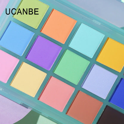 Ucanbe Multicolor Full Matte Play Makeup Rainbow Eye Shadow Plate