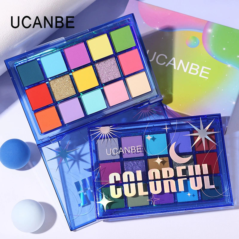 Ucanbe Multicolor Full Matte Play Makeup Rainbow Eye Shadow Plate
