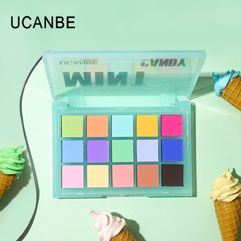 Ucanbe Multicolor Full Matte Play Makeup Rainbow Eye Shadow Plate