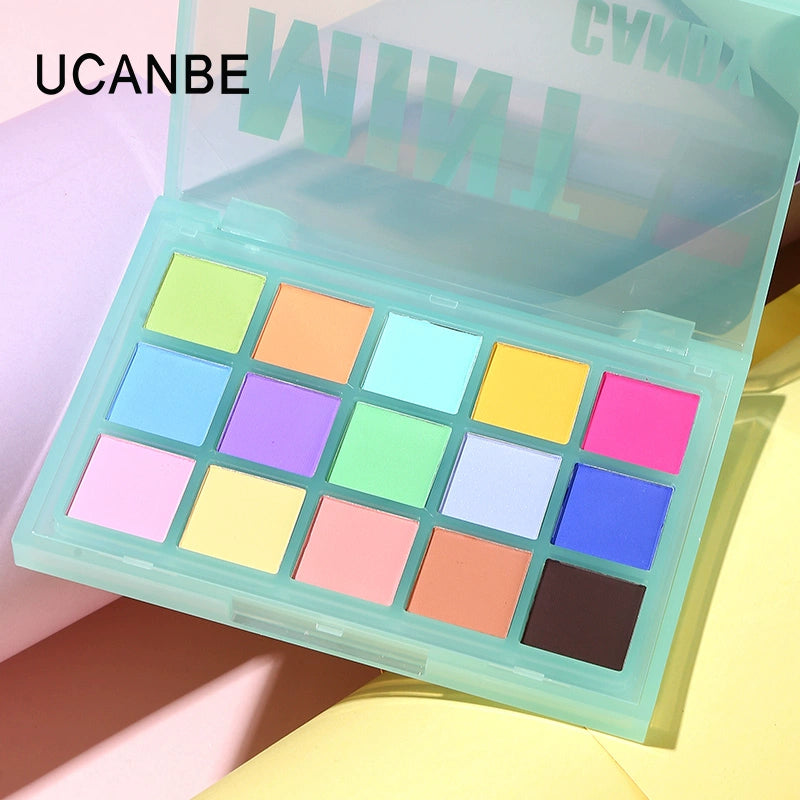 Ucanbe Multicolor Full Matte Play Makeup Rainbow Eye Shadow Plate