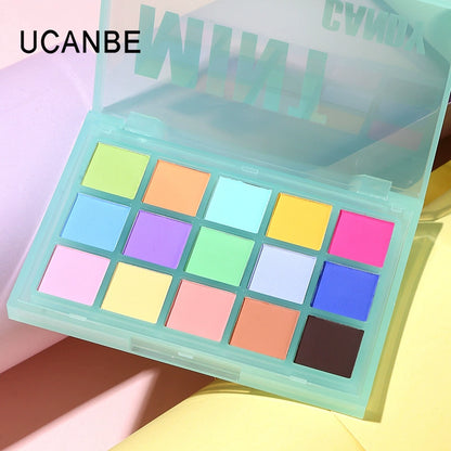 Ucanbe Multicolor Full Matte Play Makeup Rainbow Eye Shadow Plate