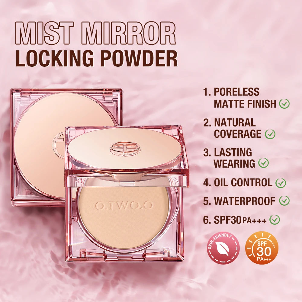 O.TWO.O Face Setting Powder Makeup Invisible Pores Oil Control SPF 30 PA++ Long Lasting Waterproof Matte Face Powder Cosmetic