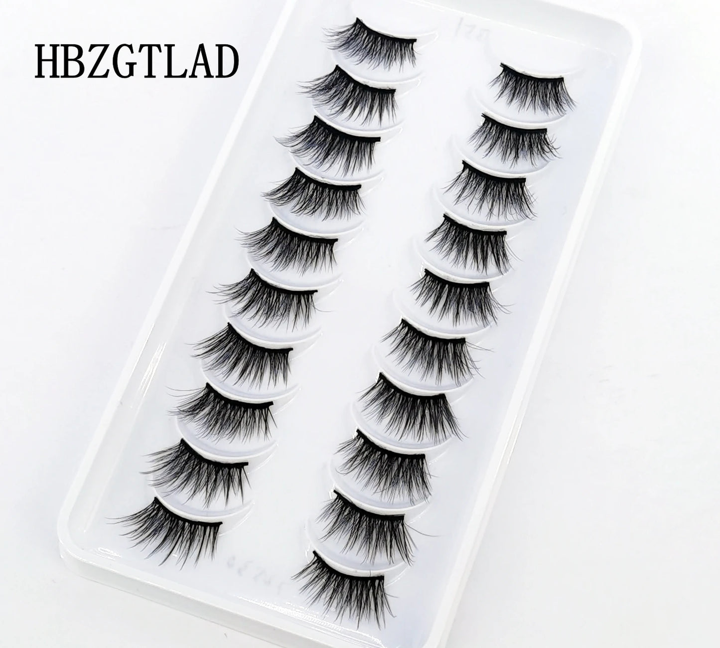 10 Pairs Crisscross Half Eye Lashes Natural False Eyelashes Handmade Faux 3D Mink Lashes Makeup Tools Eyelash Extension