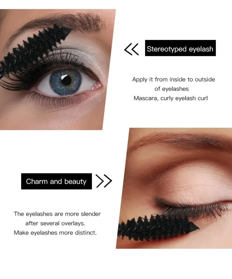 Mascara Volumizing Eyelash Mask Make up Waterproof 4D Mascara Fiber Lengthening Curling Long Eyelashe Extension Volume Makeup