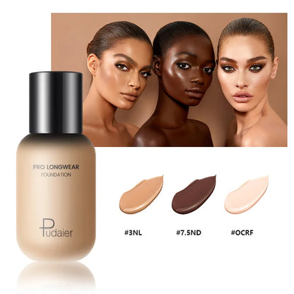 Professional Concealing Makeup Matte Tonal Base Liquid Cosmetics Foundation Cream For Face Full Coverage Make Up 40ml