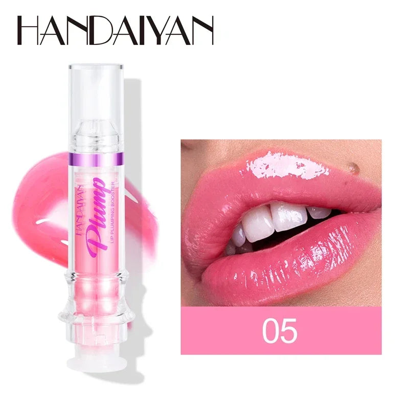 PLUMP POUT Lip Plumping Booster Gloss High Shine for Plumper Looking Lips Extreme Shine Crystal Volume Lip Oil Cosmetics Makeups