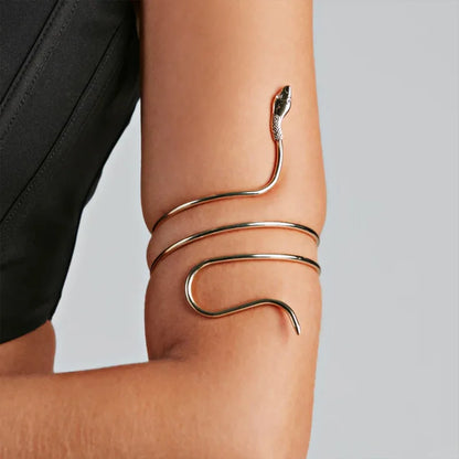 Punk Coiled Snake Spiral Upper Arm Cuff Armlet Armband Bangle Women Jewelry Swirl Snake Arm Cuff Armlet Bracelet