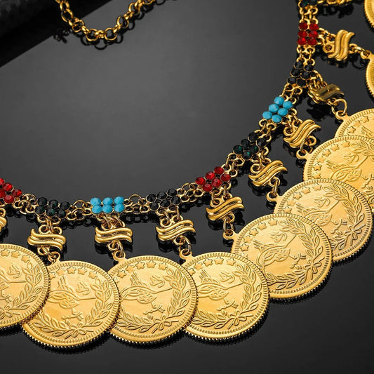 Necklaces Coins Money Stainless Steel Necklace for Women Jewelry