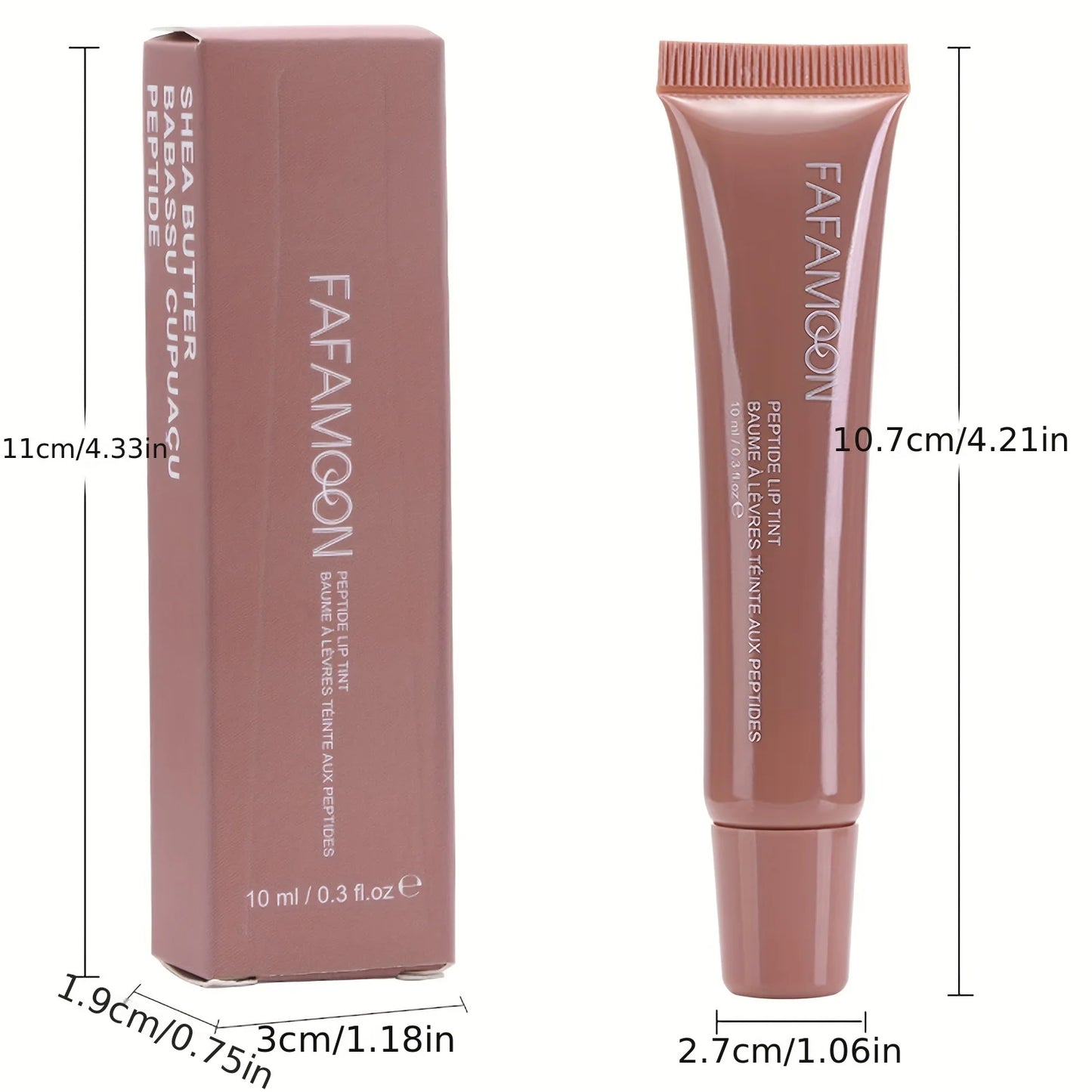 glossy lip balm, moisturizing, hydrating and lightening lip lines, fruity makeup liquid, tinted lip balm suitable for da