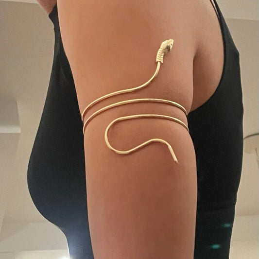 Punk Coiled Snake Spiral Upper Arm Cuff Armlet Armband Bangle Women Jewelry Swirl Snake Arm Cuff Armlet Bracelet